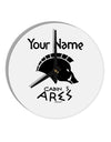 Personalized Cabin 5 Ares 10 InchRound Wall Clock by TooLoud-Wall Clock-TooLoud-White-Davson Sales
