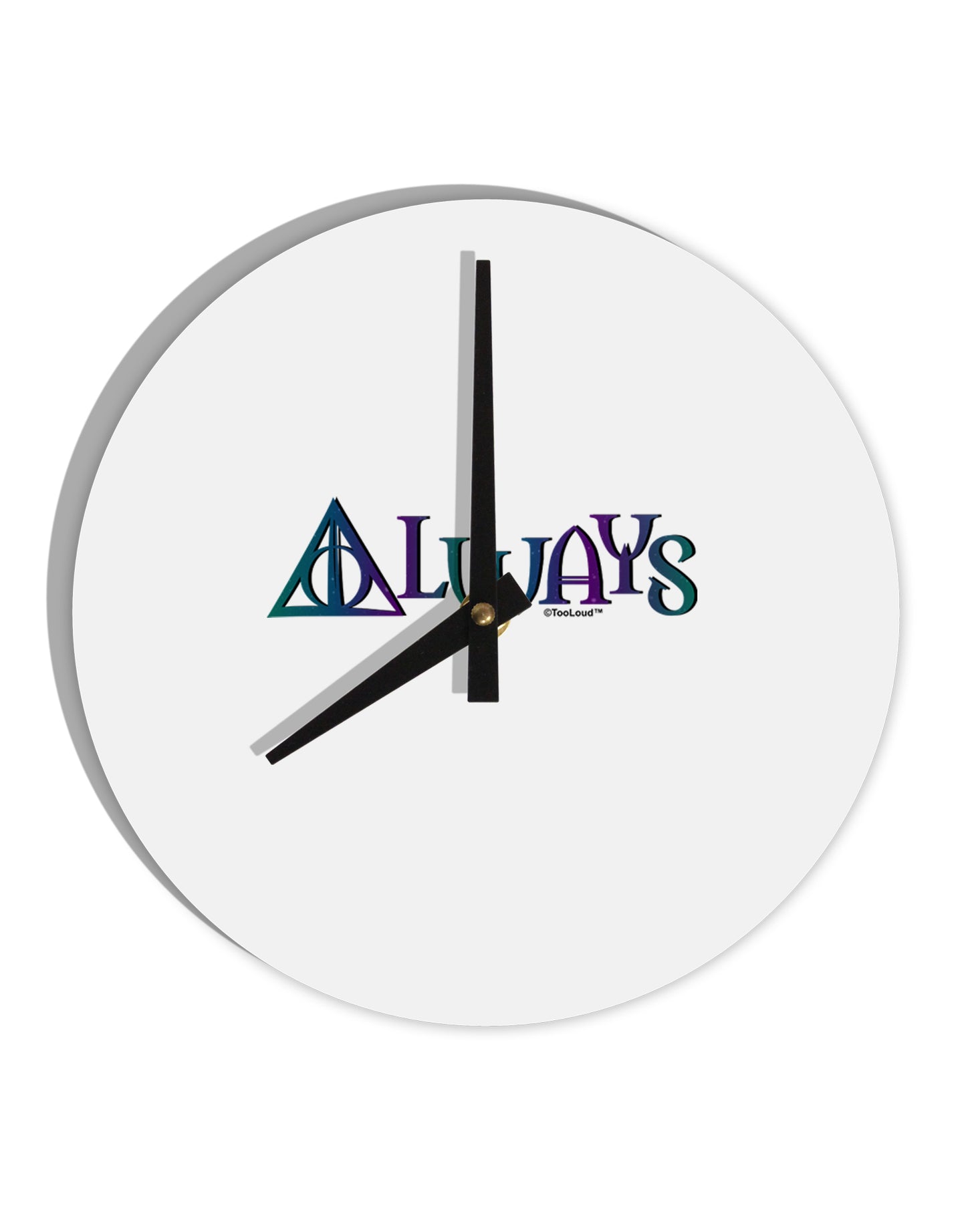 Always Magic Symbol 10 InchRound Wall Clock by TooLoud-Wall Clock-TooLoud-White-Davson Sales
