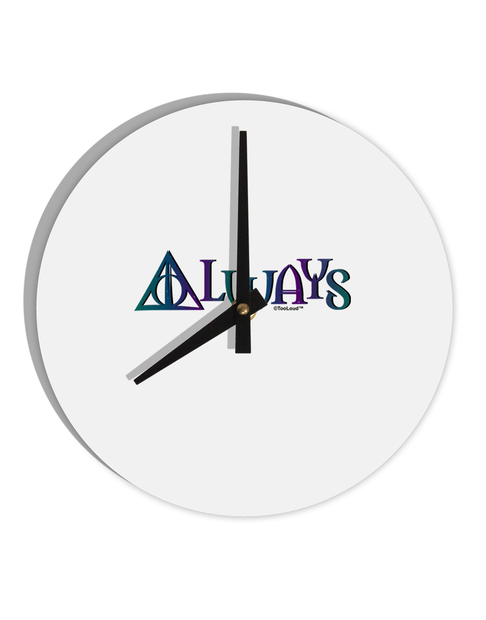 Always Magic Symbol 10 InchRound Wall Clock by TooLoud-Wall Clock-TooLoud-White-Davson Sales