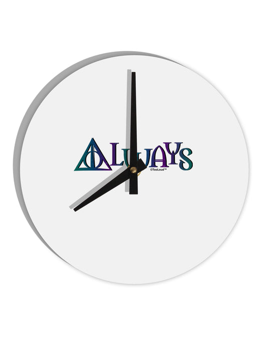 Always Magic Symbol 10 InchRound Wall Clock by TooLoud-Wall Clock-TooLoud-White-Davson Sales
