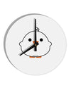 Cute Little Chick - White 10 InchRound Wall Clock by TooLoud-Wall Clock-TooLoud-White-Davson Sales