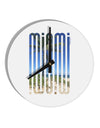 Miami Beach View Mirage 10 InchRound Wall Clock-Wall Clock-TooLoud-White-Davson Sales