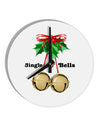 Jingle My Bells 10 InchRound Wall Clock-Wall Clock-TooLoud-White-Davson Sales