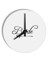 TooLoud Bride 10 Inch Round Wall Clock-Wall Clock-TooLoud-Davson Sales