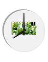 Buy Local - Green Tomatoes Text 10 InchRound Wall Clock-Wall Clock-TooLoud-White-Davson Sales