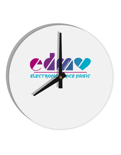 EDM Heart 10 InchRound Wall Clock-Wall Clock-TooLoud-White-Davson Sales