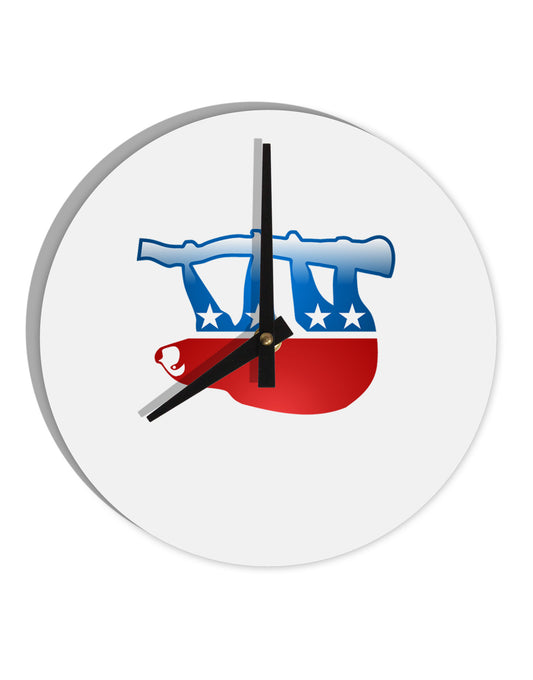 Sloth Political Party Symbol 10 InchRound Wall Clock-Wall Clock-TooLoud-White-Davson Sales
