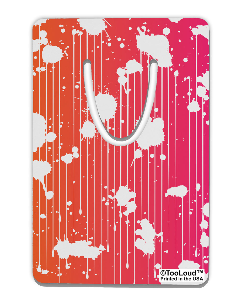 Splatter AOP - Orange Pink Aluminum Paper Clip Bookmark All Over Print-Bookmark-TooLoud-White-Davson Sales