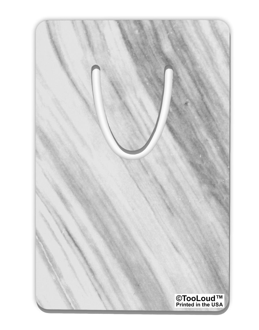 White Marble Pattern Aluminum Paper Clip Bookmark All Over Print by TooLoud-TooLoud-White-Davson Sales