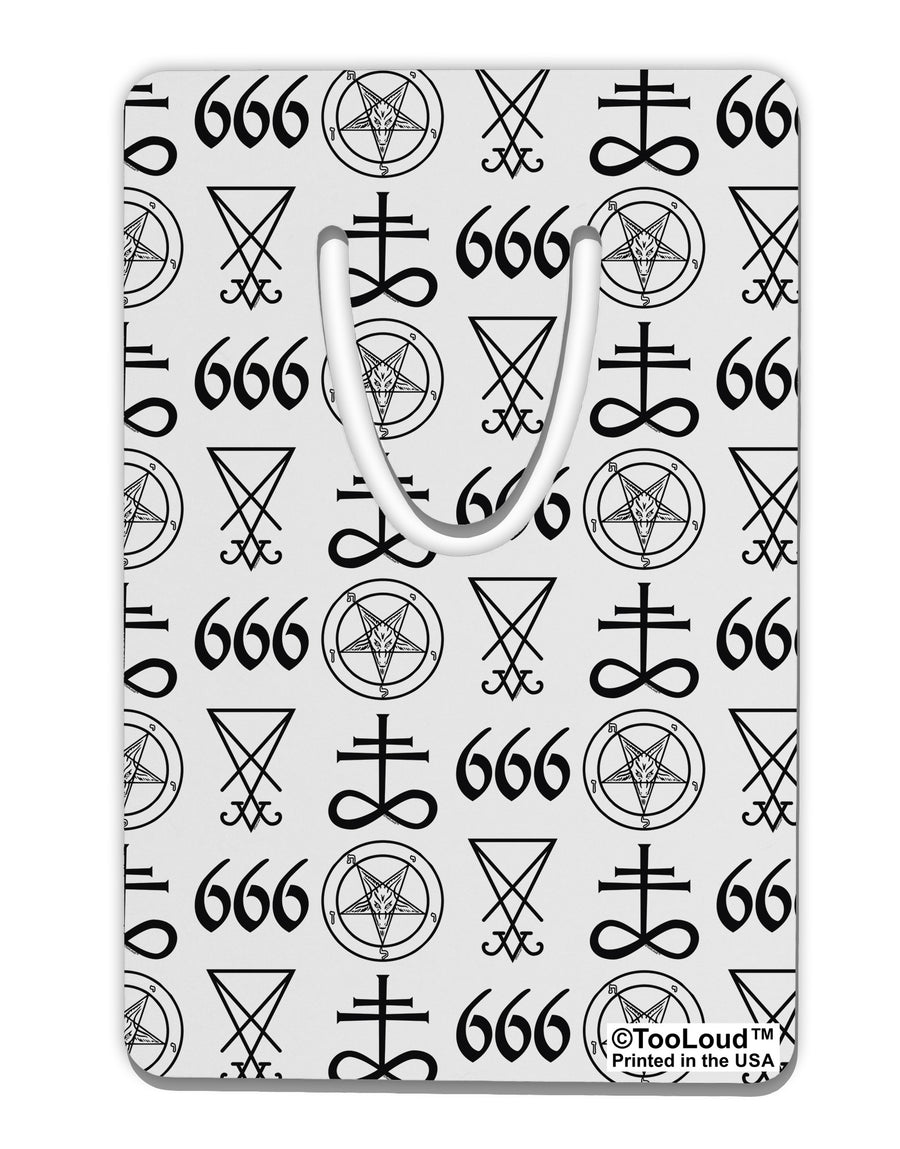 Satanic Symbols Aluminum Paper Clip Bookmark All Over Print-Bookmark-TooLoud-White-Davson Sales