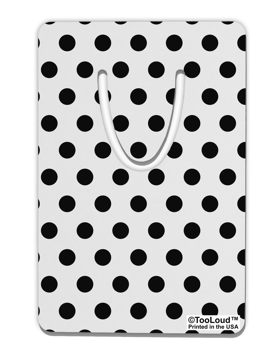 Black Polka Dots on White Aluminum Paper Clip Bookmark All Over Print by TooLoud-Bookmark-TooLoud-White-Davson Sales