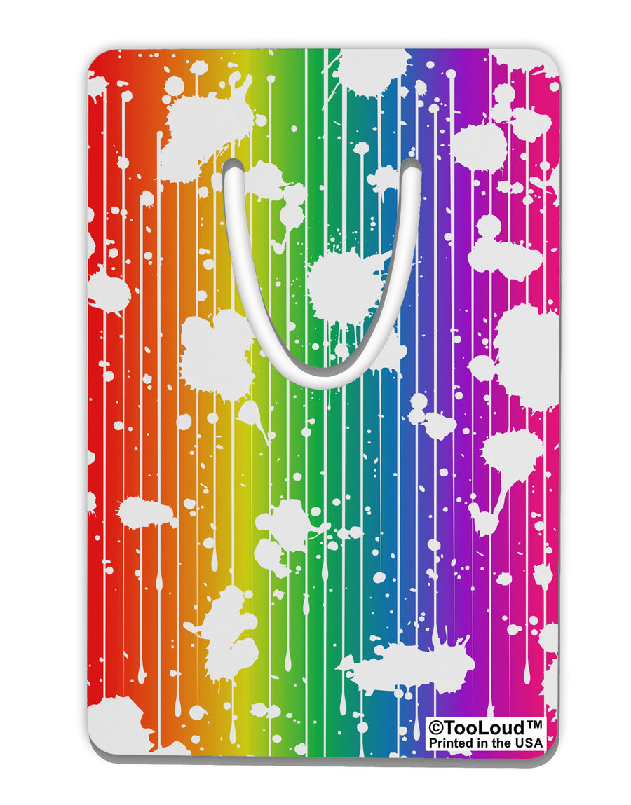 Splatter AOP - Rainbow Aluminum Paper Clip Bookmark All Over Print-Bookmark-TooLoud-White-Davson Sales