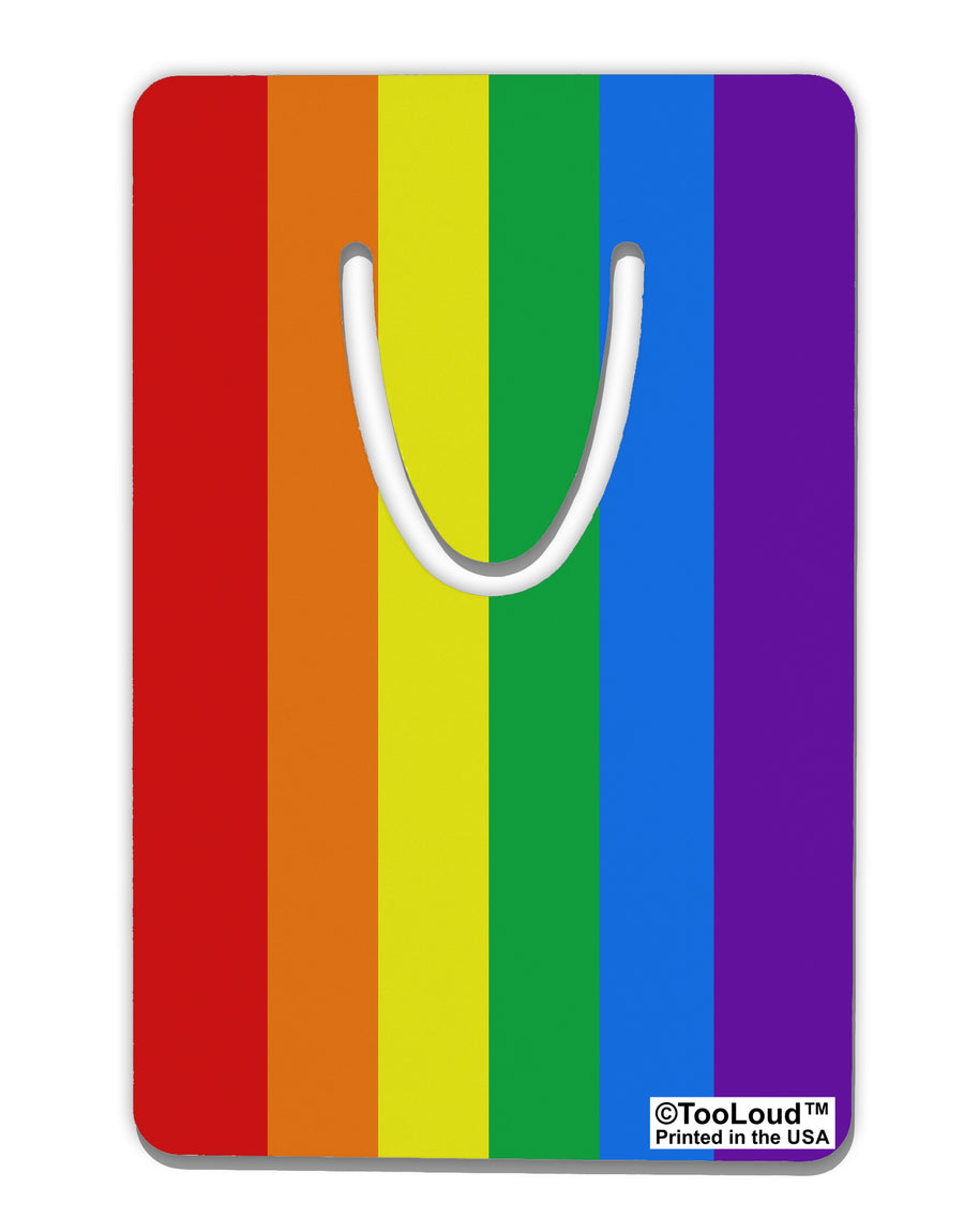 Rainbow Vertical Gay Pride Flag Aluminum Paper Clip Bookmark All Over Print by TooLoud-TooLoud-White-Davson Sales