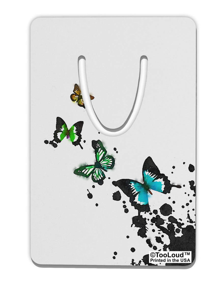 Splatter Butterflies AOP Aluminum Paper Clip Bookmark All Over Print-Bookmark-TooLoud-White-Davson Sales