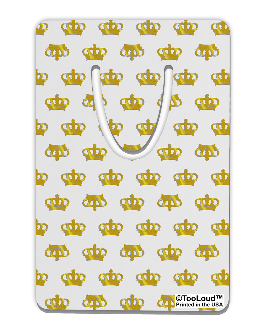 Gold Crowns AOP Aluminum Paper Clip Bookmark All Over Print by TooLoud-Bookmark-TooLoud-White-Davson Sales