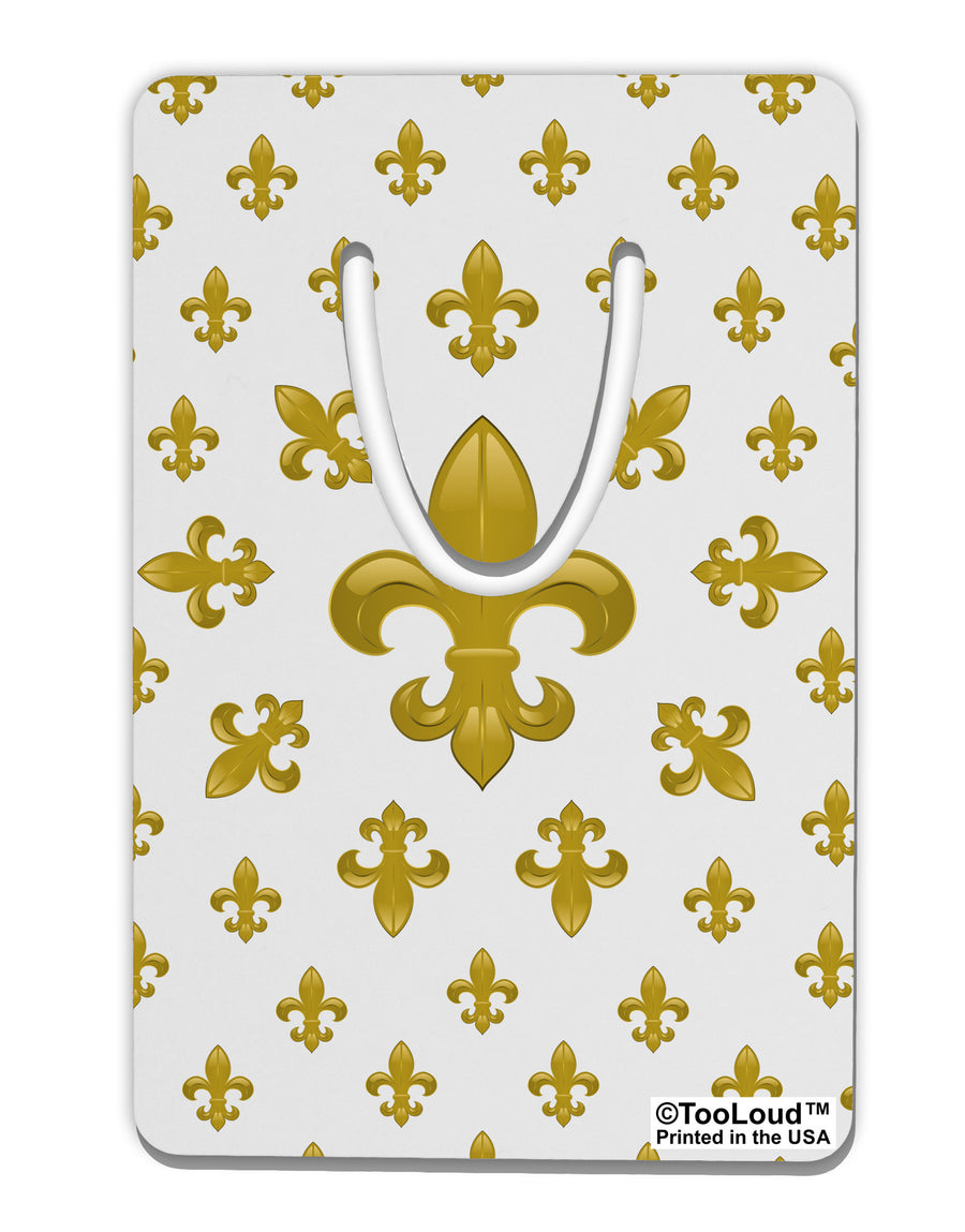 Gold Fleur De Lis AOP Aluminum Paper Clip Bookmark All Over Print by TooLoud-Bookmark-TooLoud-White-Davson Sales