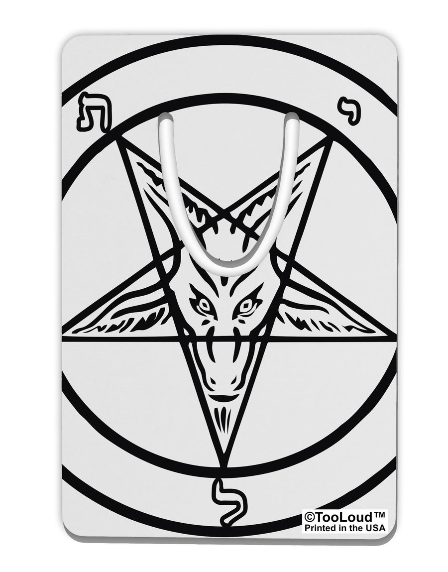 Official Sigil of Baphomet Aluminum Paper Clip Bookmark All Over Print-Bookmark-TooLoud-White-Davson Sales