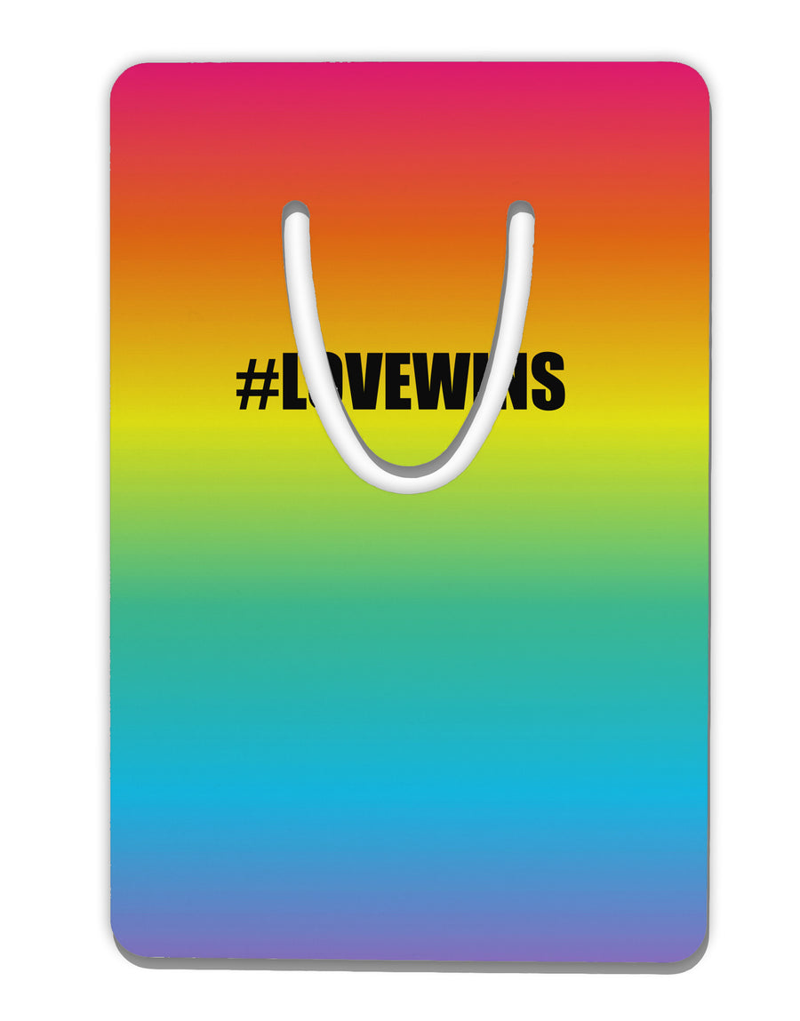 Rainbow Print - Hashtag Love Wins Aluminum Paper Clip Bookmark All Over Print-Bookmark-TooLoud-White-Davson Sales