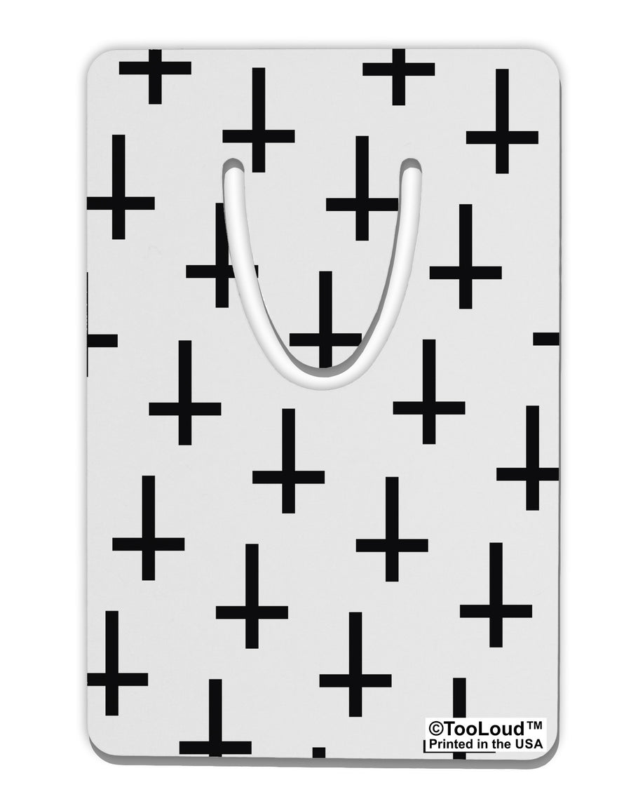 Inverted Crosses Aluminum Paper Clip Bookmark All Over Print-Bookmark-TooLoud-White-Davson Sales