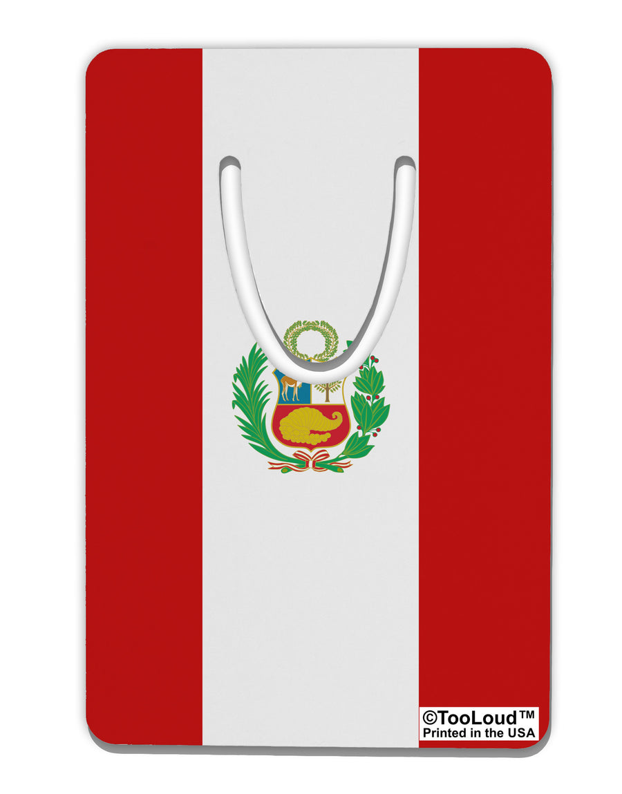 Peru Flag AOP Aluminum Paper Clip Bookmark All Over Print-Bookmark-TooLoud-White-Davson Sales