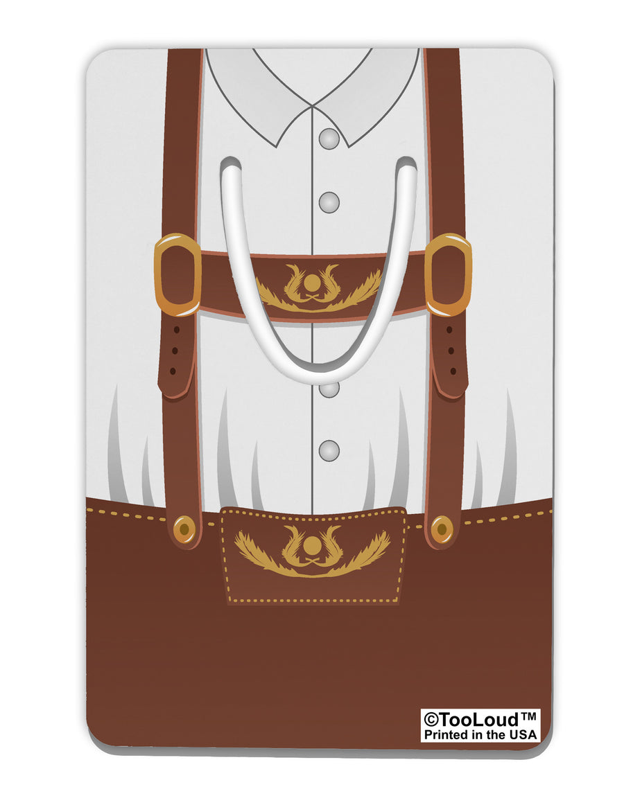 Lederhosen Costume Brown Aluminum Paper Clip Bookmark All Over Print by TooLoud-Bookmark-TooLoud-White-Davson Sales