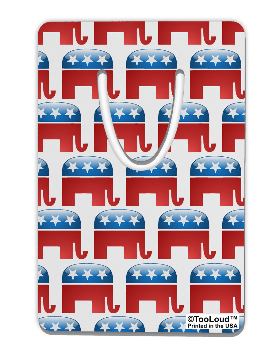 Republican Symbol All Over Aluminum Paper Clip Bookmark All Over Print-Bookmark-TooLoud-White-Davson Sales