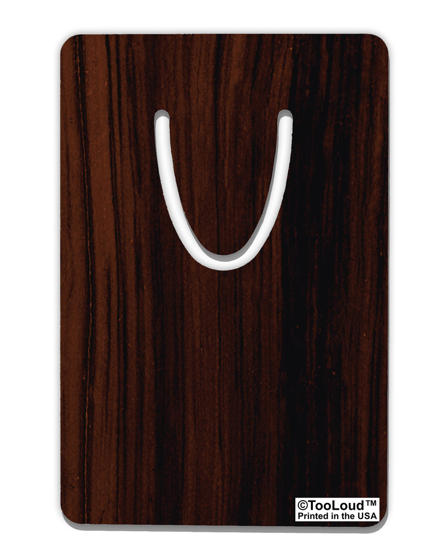 Dark Wood Look Aluminum Paper Clip Bookmark All Over Print by TooLoud-Bookmark-TooLoud-White-Davson Sales