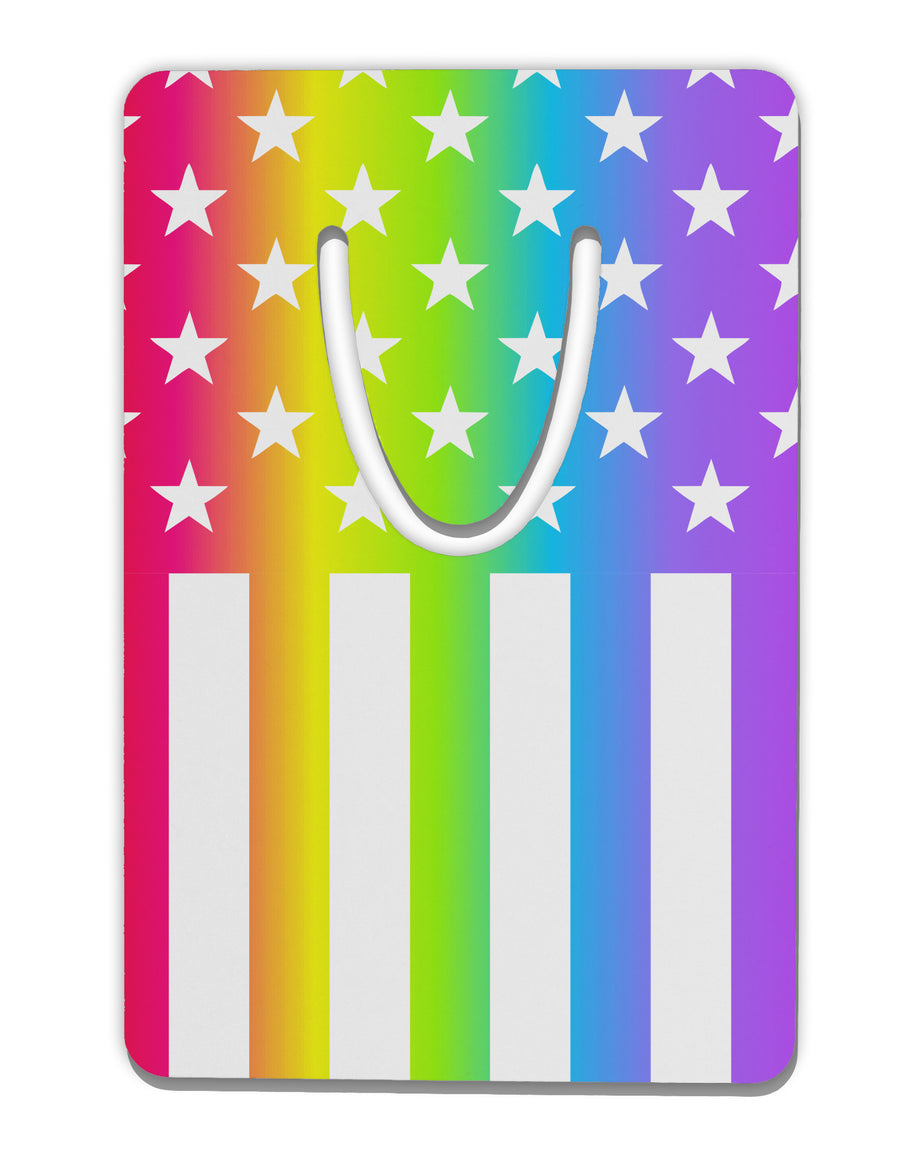 American Pride - Rainbow Stars and Stripes Aluminum Paper Clip Bookmark All Over Print-Bookmark-TooLoud-White-Davson Sales