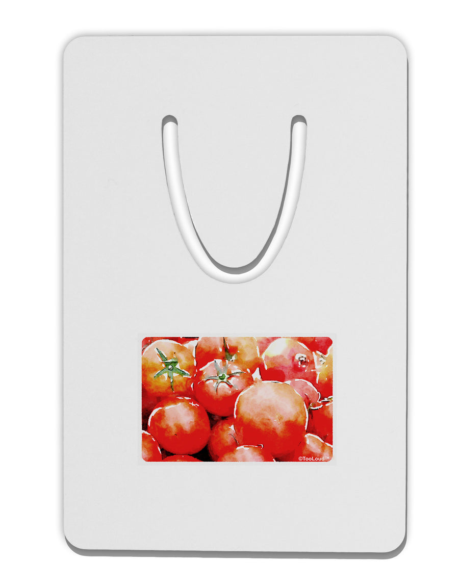 Watercolor Tomatoes Aluminum Paper Clip Bookmark-Bookmark-TooLoud-White-Davson Sales
