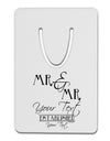 Personalized Mr and Mr -Name- Established -Date- Design Aluminum Paper Clip Bookmark-Bookmark-TooLoud-White-Davson Sales