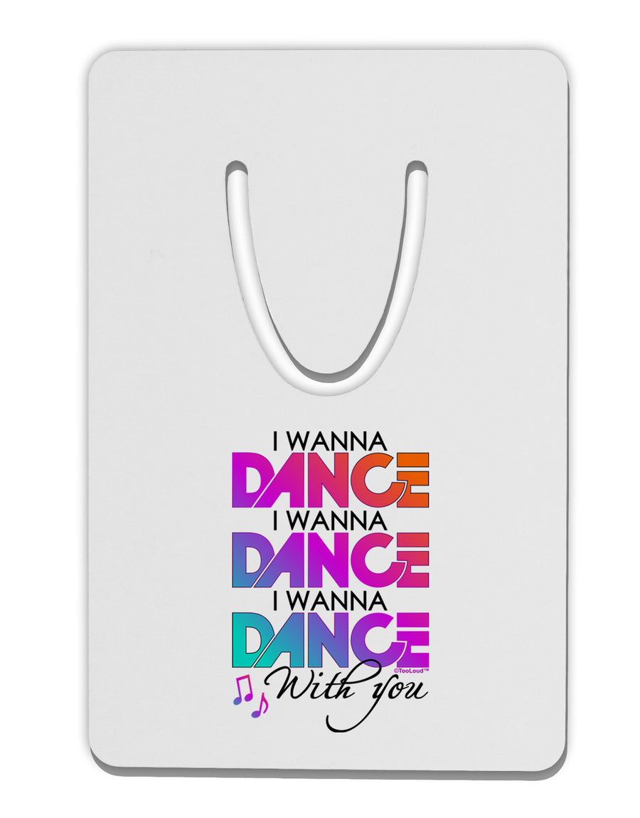 I Wanna Dance With You Aluminum Paper Clip Bookmark-Bookmark-TooLoud-White-Davson Sales