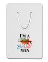 I'm A Bass Man Watercolor Aluminum Paper Clip Bookmark-Bookmark-TooLoud-White-Davson Sales