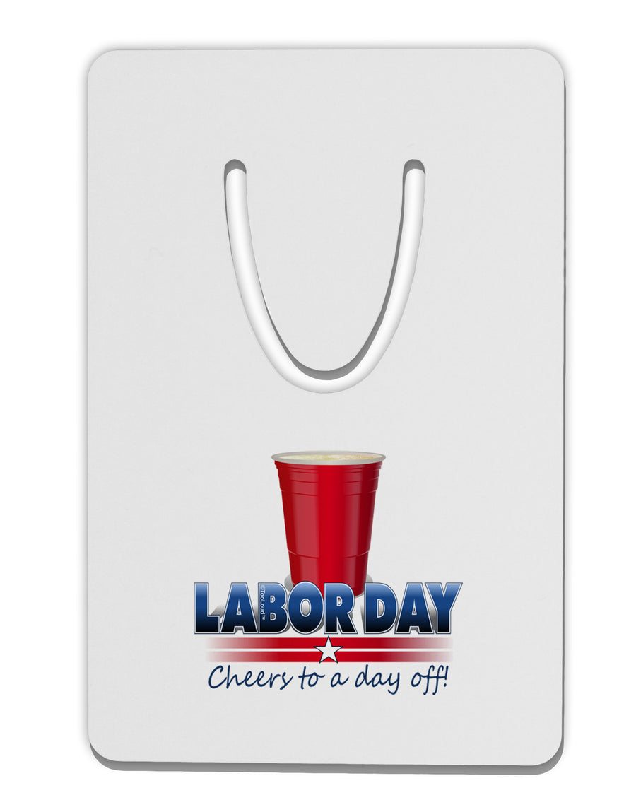 Labor Day - Cheers Aluminum Paper Clip Bookmark-Bookmark-TooLoud-White-Davson Sales