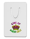 King Of Mardi Gras Aluminum Paper Clip Bookmark-Bookmark-TooLoud-White-Davson Sales