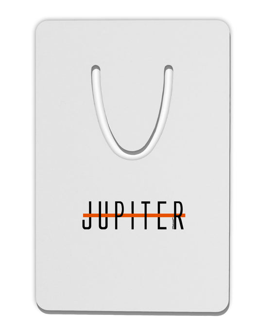Planet Jupiter Earth Text Only Aluminum Paper Clip Bookmark by TooLoud-Bookmark-TooLoud-White-Davson Sales