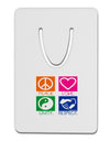 PLUR Squares Color Aluminum Paper Clip Bookmark-Bookmark-TooLoud-White-Davson Sales