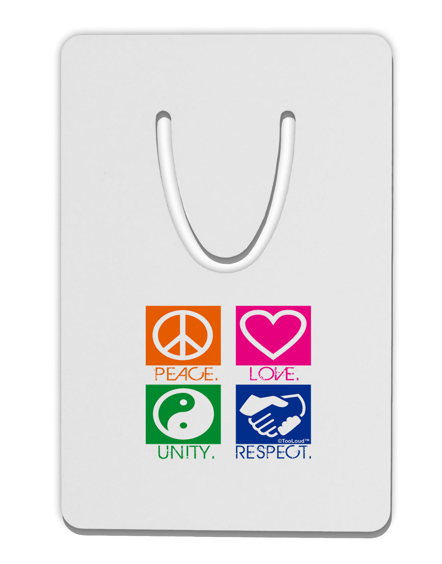 PLUR Squares Color Aluminum Paper Clip Bookmark-Bookmark-TooLoud-White-Davson Sales