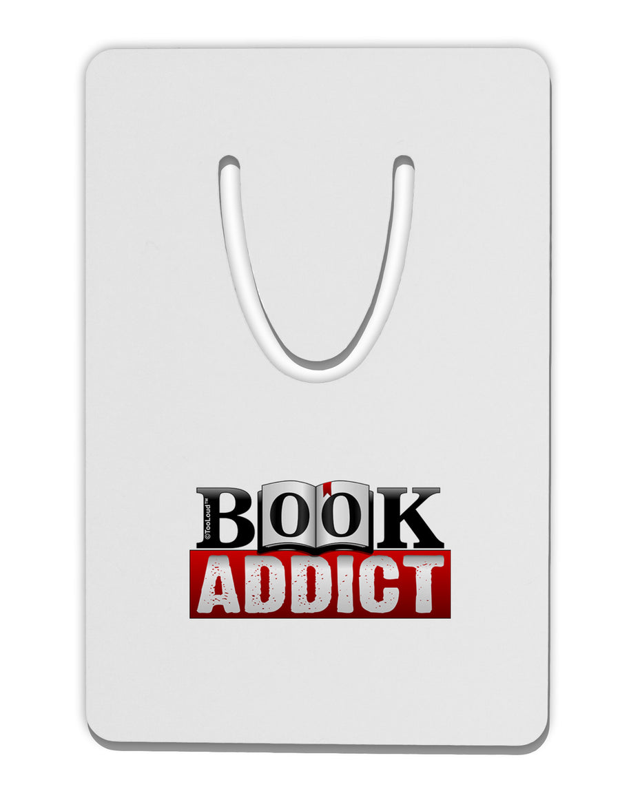 Book Addict Aluminum Paper Clip Bookmark-Bookmark-TooLoud-White-Davson Sales