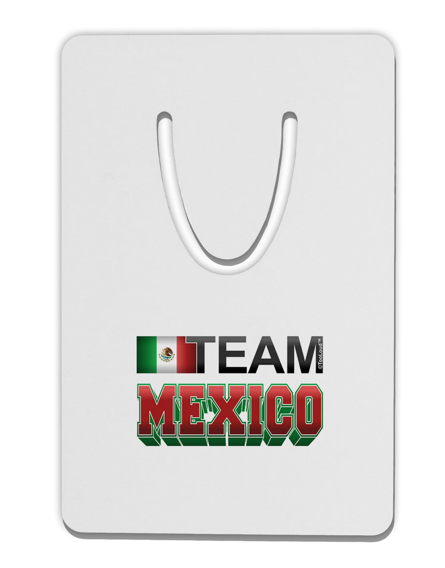 Sporty Team Mexico Aluminum Paper Clip Bookmark-Bookmark-TooLoud-White-Davson Sales