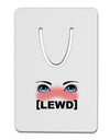 Blushing Anime Eyes Lewd Aluminum Paper Clip Bookmark by TooLoud-Bookmark-TooLoud-White-Davson Sales