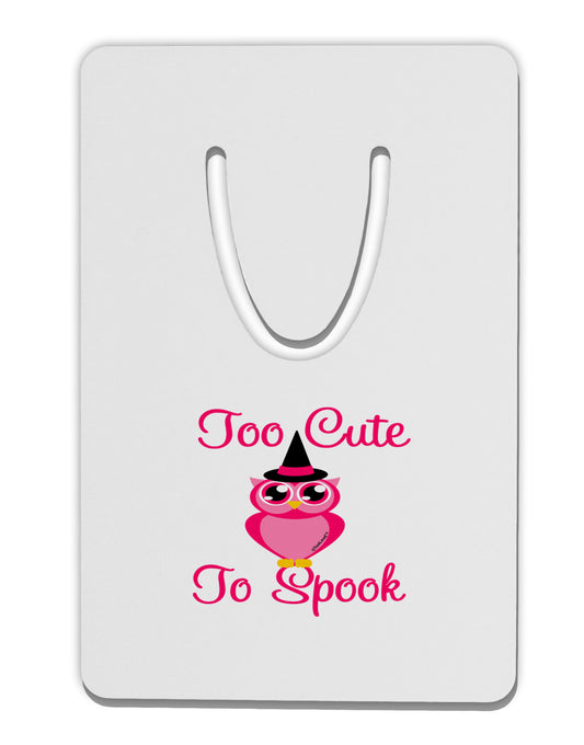 Owl Too Cute Pink Aluminum Paper Clip Bookmark-Bookmark-TooLoud-White-Davson Sales