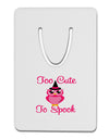 Owl Too Cute Pink Aluminum Paper Clip Bookmark-Bookmark-TooLoud-White-Davson Sales