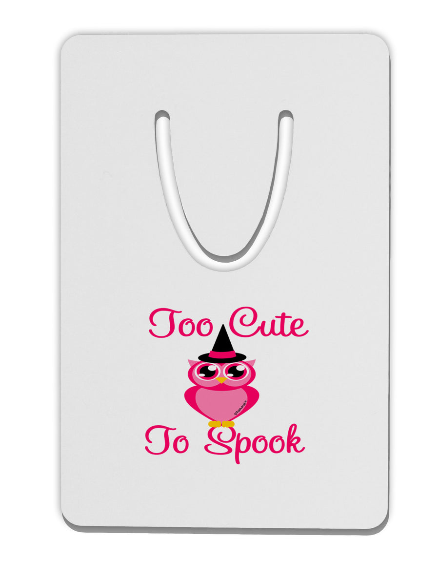 Owl Too Cute Pink Aluminum Paper Clip Bookmark-Bookmark-TooLoud-White-Davson Sales