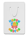 Happy Easter Easter Eggs Aluminum Paper Clip Bookmark by TooLoud-Bookmark-TooLoud-White-Davson Sales