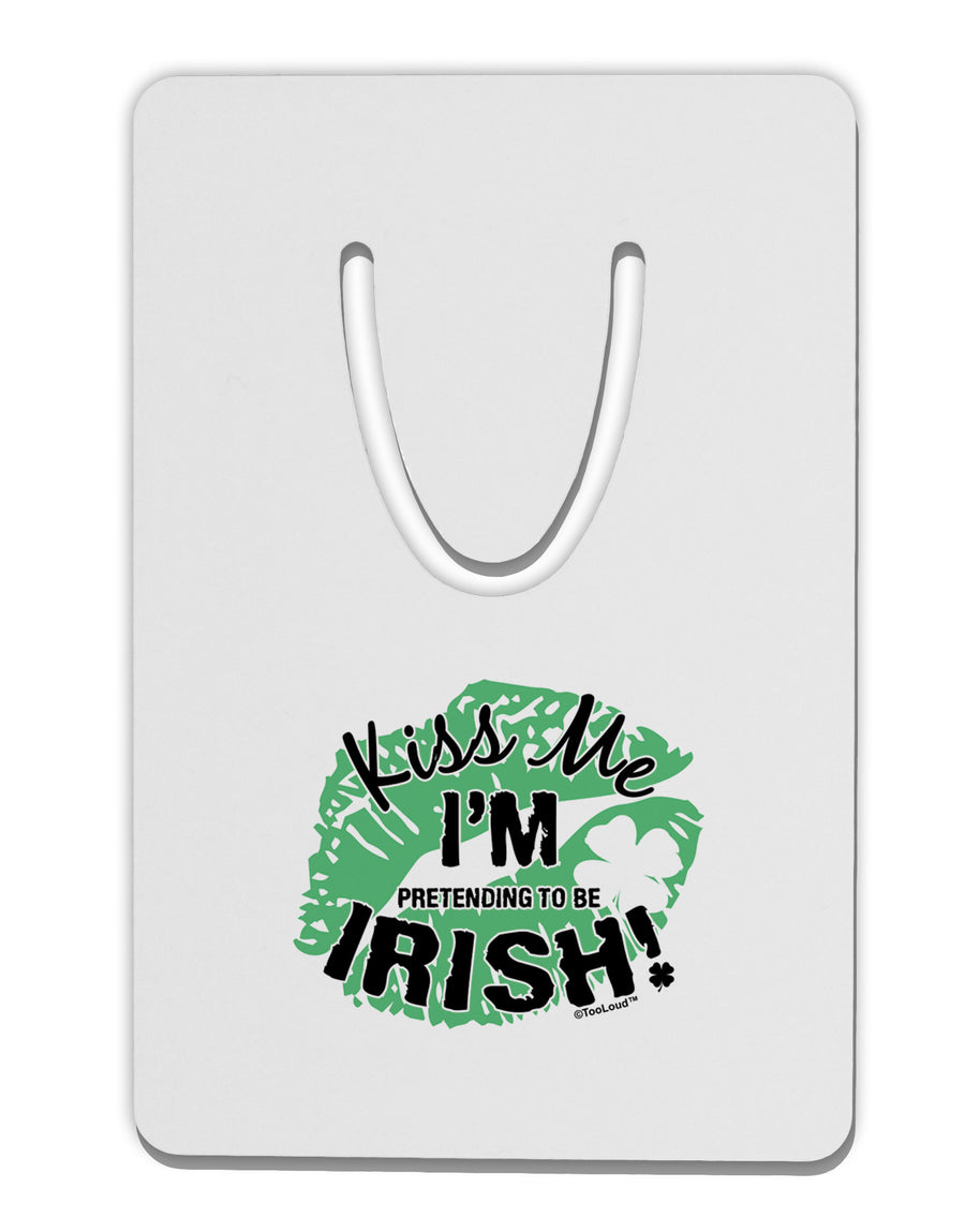 I'm Pretending To Be Irish Aluminum Paper Clip Bookmark-Bookmark-TooLoud-White-Davson Sales