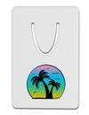 Palm Trees Silhouette - Beach Sunset Design Aluminum Paper Clip Bookmark-Bookmark-TooLoud-White-Davson Sales