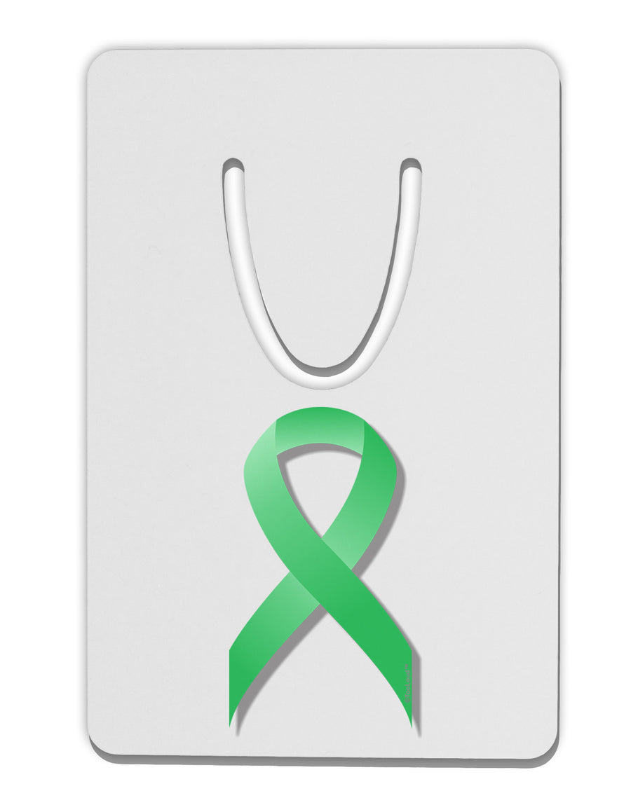 Celiac Disease Awareness Ribbon - Light Green Aluminum Paper Clip Bookmark-Bookmark-TooLoud-White-Davson Sales