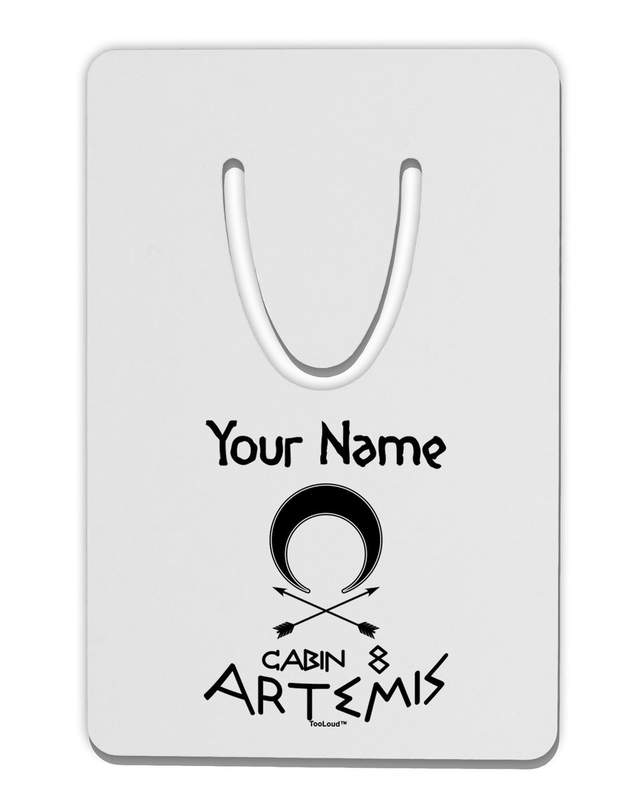 Personalized Cabin 8 Artemis Aluminum Paper Clip Bookmark by TooLoud-Bookmark-TooLoud-White-Davson Sales