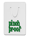 Pinch Proof - St. Patrick's Day Aluminum Paper Clip Bookmark by TooLoud-Bookmark-TooLoud-White-Davson Sales