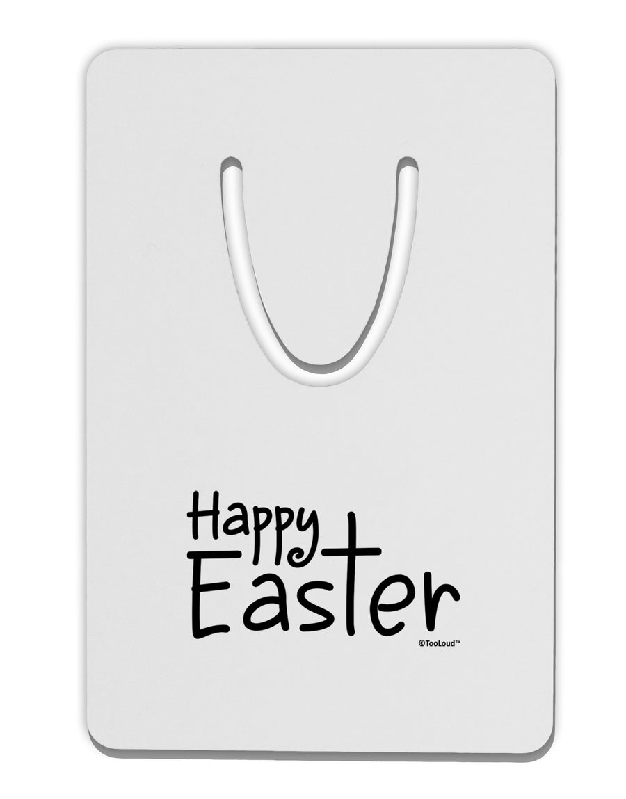 Happy Easter with Cross Aluminum Paper Clip Bookmark by TooLoud-Bookmark-TooLoud-White-Davson Sales